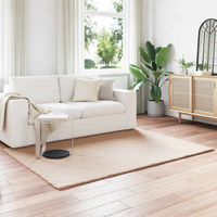 vidaXL Anti-Slip Faux Rabbit Fur Rug Olite Taupe 160 x 230 cm