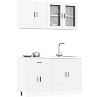 vidaXL 4 Piece Kitchen Cabinet Set Porto White Engineered Wood