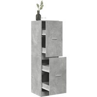 vidaXL Apothecary Cabinet Concrete Grey 40x41x144.5 cm Engineered Wood