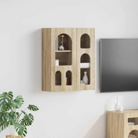 vidaXL Hanging Cabinet Sonoma Oak 59 x 20 x 71.5 cm Engineered Wood