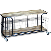 vidaXL TV Cabinet Solid Mango Wood 100x40x45 cm