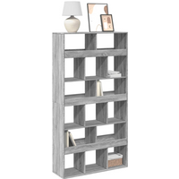 vidaXL Bookcase Grey Sonoma 100x33x187.5 cm Engineered Wood