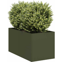 vidaXL Planter Olive Green 40x80x40 cm Cold-rolled Steel