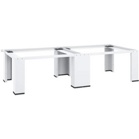 vidaXL Double Washing and Drying Machine Pedestal White