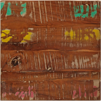 vidaXL Table Top 40x40x2.5 cm Square Solid Wood Reclaimed