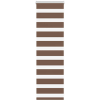 vidaXL Zebra Blind Brown 50x100 cm Fabric Width 45.9 cm Polyester