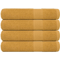 vidaXL Sauna Towels "FROGN" 4 pcs Gold 80x200 cm 360 gsm