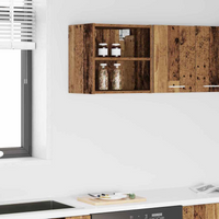 vidaXL Hanging Cabinet Old Wood 40 x 29.5 x 40 cm Engineered Wood