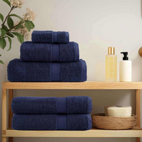 vidaXL Guest Towel SOLUND 10 pcs Navy Blue 15 x 21 cm 550 gsm
