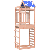 vidaXL Play Tower Brown 85 x 52.5 x 239 cm Solid Douglas Wood