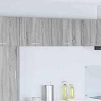 vidaXL Hanging Cabinet 2 pcs Grey Sonoma and White 50 x 31 x 40 cm