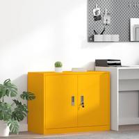 vidaXL Storage Cabinet Mustard Yellow 90 x 40 x 70 cm Steel