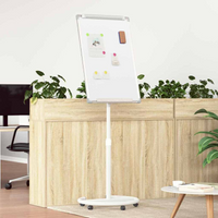 vidaXL Magnetic Whiteboard Grey and White 62 x 62.5 x 197 cm EPS
