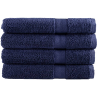 vidaXL Premium Sauna Towels "SOLUND" 4 pcs Navy Blue 80x200 cm 600 gsm
