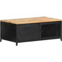 vidaXL Coffee Table 90x50x37 cm Solid Rough Mango Wood