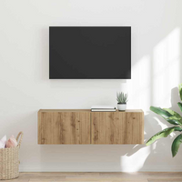 vidaXL TV Wall Cabinet Artisian Oak 98 x 31 x 29.5 cm Engineered Wood