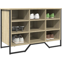 vidaXL Shoe Cabinet Sonoma Oak 90x38x61.5 cm Engineered Wood