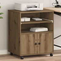 vidaXL Printer Stand Artisan Oak 60 x 48 x 74 cm Engineered Wood