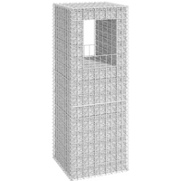 vidaXL Gabion Basket Post 50x50x140 cm Iron