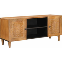 vidaXL TV Units Light Brown 105 x 33 x 46 cm Solid Mango Wood