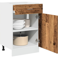 vidaXL Drawer Bottom Cabinet Lyon Old Wood 50x46x81.5 cm Engineered Wood