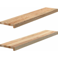 vidaXL Window Sills 2 pcs Untreated 100x20x2 cm Solid Wood Oak