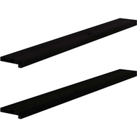 vidaXL Window Sills 2 pcs Dark Brown 140x15x2 cm Solid Wood Oak