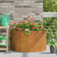 vidaXL Planter Rusty 90 x 45 x 50 cm Weathering Steel