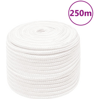 vidaXL Boat Rope Full White 14 mm 250 m Polypropylene