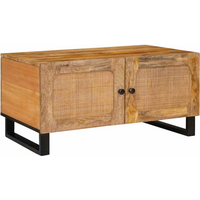 vidaXL Coffee Table Natural 80 x 50 x 40 cm Solid Mango Wood