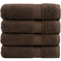 vidaXL Premium Bath Towels SOLUND 4pcs Brown 100x150cm 600gsm
