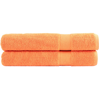 vidaXL Premium Towels SOLUND 2 pcs Orange 100x200 cm 600 gsm