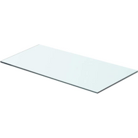 vidaXL Shelf Panel Glass Clear 60x25 cm