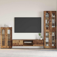 vidaXL Sideboard FLORIN Old Wood 55.5 x 29 x 103 cm Engineered Wood