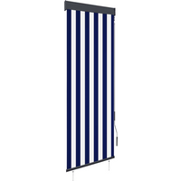 vidaXL Outdoor Roller Blind 60x250 cm Blue and White