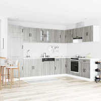 vidaXL Kitchen Cabinet with Door Kalmar Grey Sonoma 80 x 46 x 81.5 cm