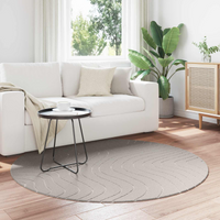 vidaXL Area Rugs Round PALMERAS Cream Ø 200 CM Polyester
