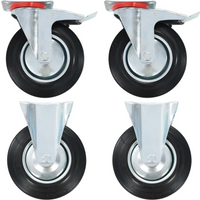 vidaXL Casters 4 pcs 200 mm
