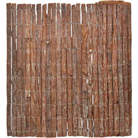vidaXL Bark Fence Brown 100 x 600 cm Bark