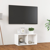vidaXL TV Cabinet White 72x35x36.5 cm Engineered Wood