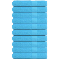 vidaXL Towels "FROGN" 10 pcs Turquoise 100x200 cm 360 gsm
