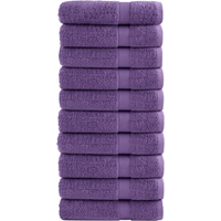 vidaXL Premium Bath Towels "SOLUND" 10 pcs Purple 100x150 cm 600 gsm