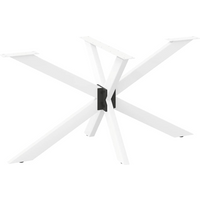 vidaXL Dining Table Leg Spider Shape White 150x78x(72-73) cm Steel