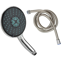 vidaXL Multifunctional Handheld Shower Head with 1.5 m Hose Chrome