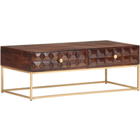 vidaXL Coffee Table 112x50x40 cm Solid Mango Wood