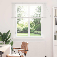 vidaXL Venetian Blinds Height Adjustable White 130 x 135 cm Aluminium