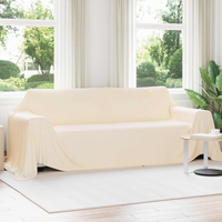 vidaXL Throw Blankets 6 pcs Cream 350 x 270 cm Fleece