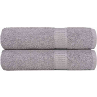 vidaXL Shower Towels "FROGN" 2 pcs Grey 70x140 cm 360 gsm