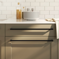 vidaXL Cabinet Handles 20 pcs Black 480 mm Stainless Steel