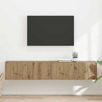 vidaXL TV Wall Cabinet 2 pcs Artisian Oak 78.5 x 31 x 29.5 cm